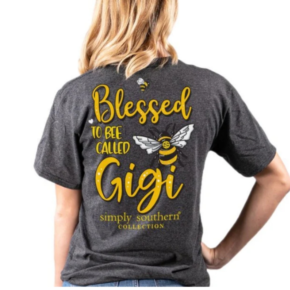 🆕Simply Southern "Blessed to be Called Gigi" Bumble Bee T Shirt Size Small